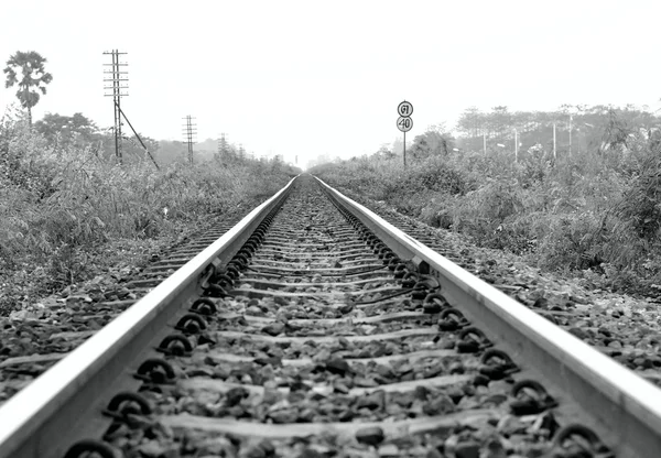 Part Railroad Track — Stock Photo, Image