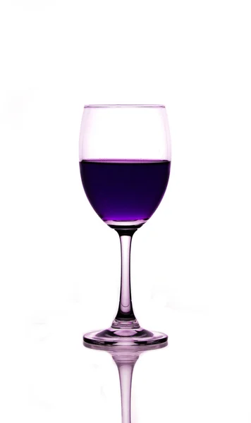 Belo Copo Vinho Com Vinho — Fotografia de Stock