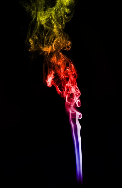 Kouř Tvaru Abstraktní Barvy Pozadí — Stock fotografie