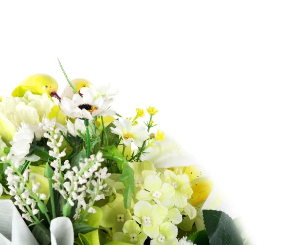 Bonito Buquê Flores Plástico — Fotografia de Stock
