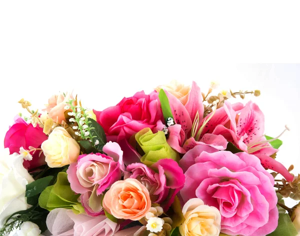 Beau Bouquet Fleurs Plastique — Photo
