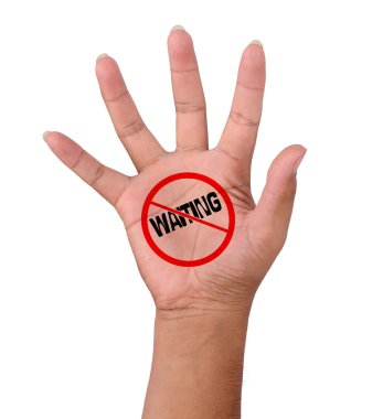 El ve hiçbir waitting kelime