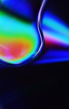Çok renkli arka plan ışık yansıması 