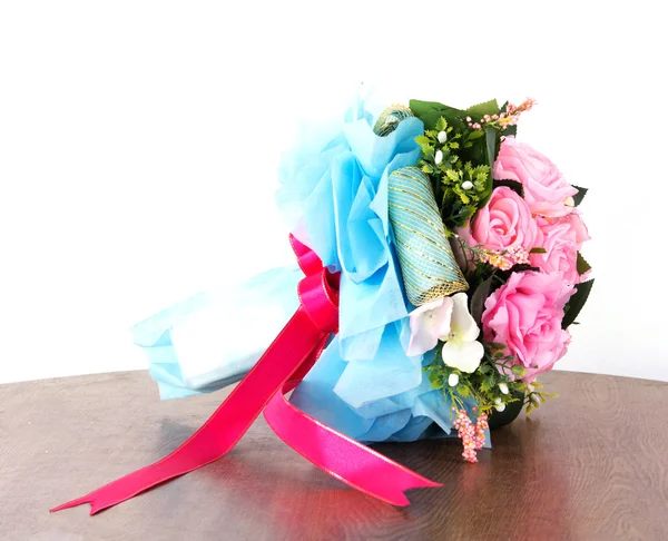 Bellissimo Bouquet Fiori Plastica — Foto Stock