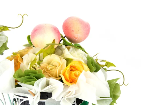 Bellissimo Bouquet Fiori Plastica — Foto Stock