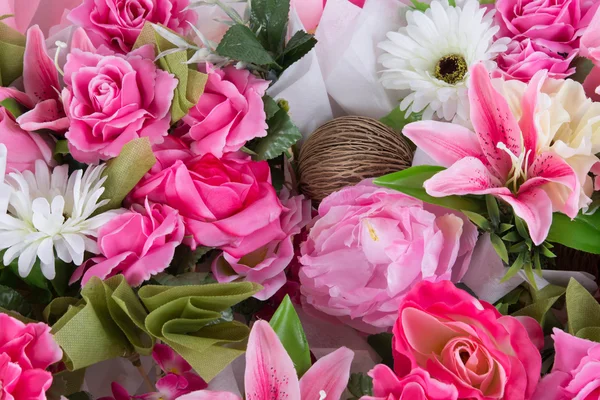 Beautiful Plastic Flower Bouquet — Stock Photo, Image