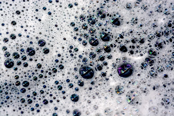 Macro Close Soap Bubbles — Stock Photo, Image