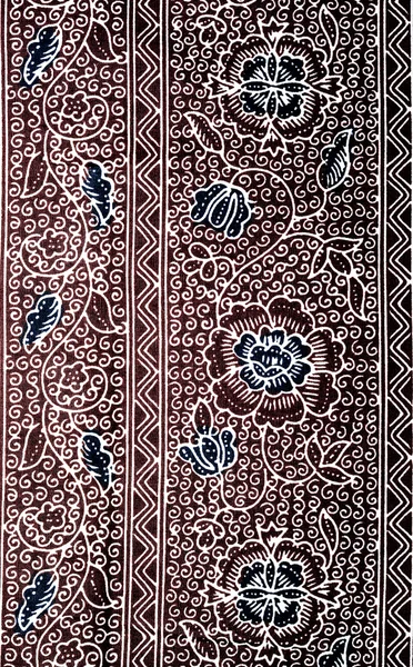 Beautiful Batik Style Fabric — Stock Photo, Image