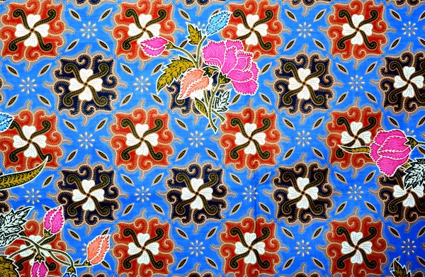 Beautiful Batik Style Fabric — Stock Photo, Image