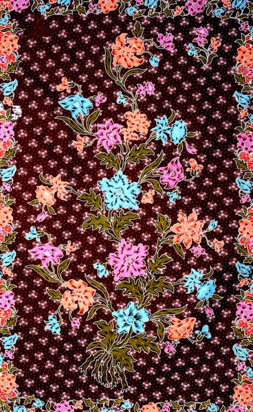 Beautiful Batik Style Fabric — Stock Photo, Image