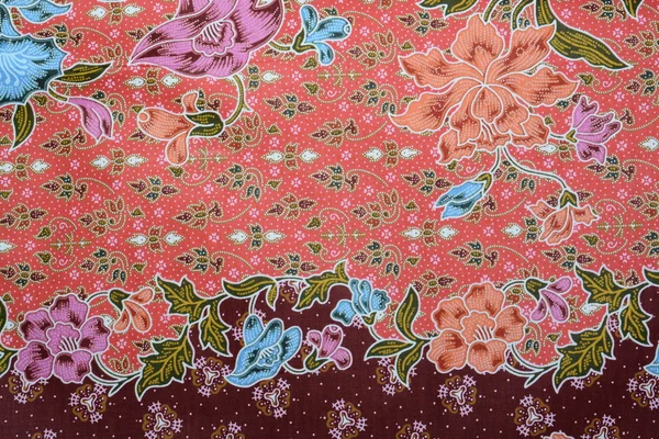 Güzel Batik Tarzı Kumaş — Stok fotoğraf