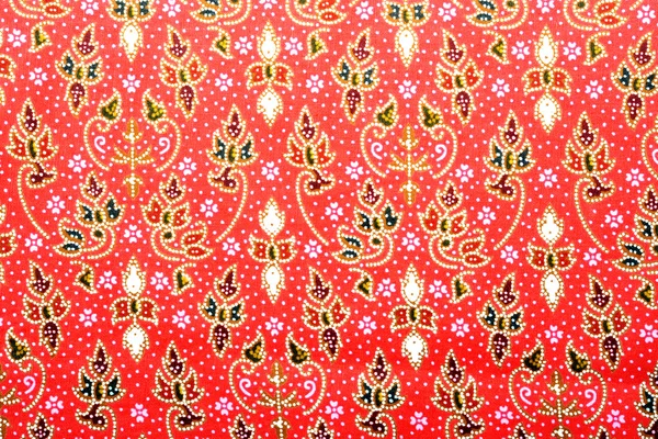 Belo Estilo Batik Tecido — Fotografia de Stock