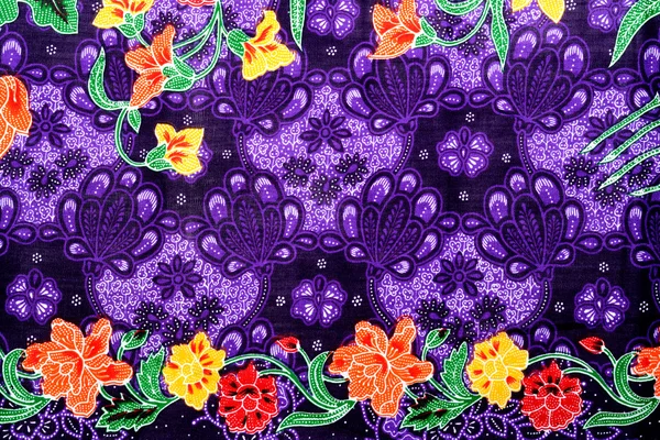 Beautiful Batik Style Fabric — Stock Photo, Image