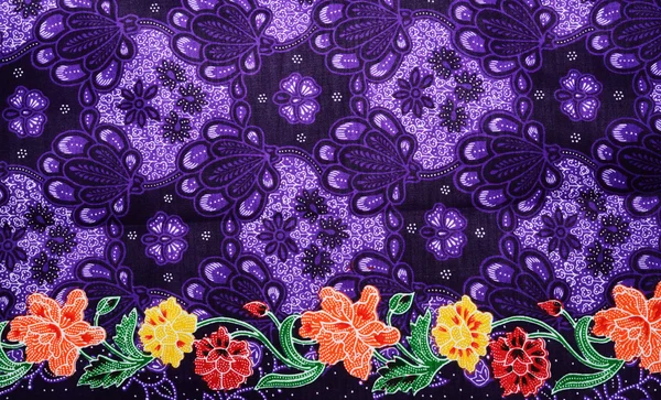 Beautiful Batik Style Fabric — Stock Photo, Image