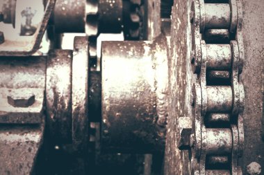 Paslı motoru arka plan, kullanılmadığı