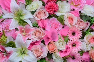 Birçok çiçek demet 