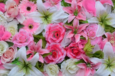 Birçok çiçek demet 