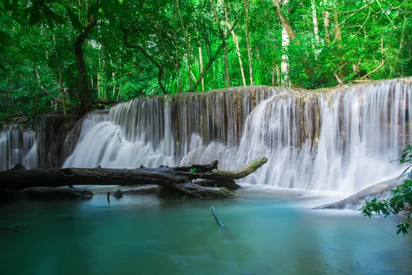 Водопад Зеленый Лес Отдых Место Время Отдыха — стоковое фото