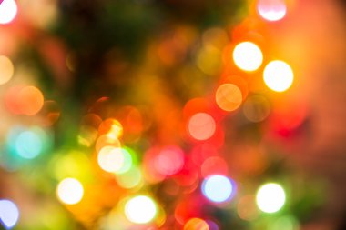 Odaklanmamış Noel ışıkları arka planı