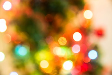 Odaklanmamış Noel ışıkları arka planı