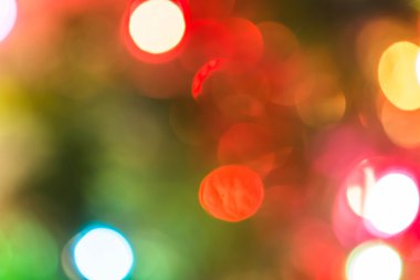 Odaklanmamış Noel ışıkları arka planı