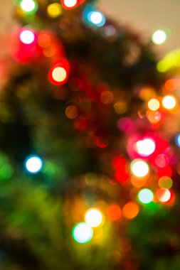 Odaklanmamış Noel ışıkları arka planı