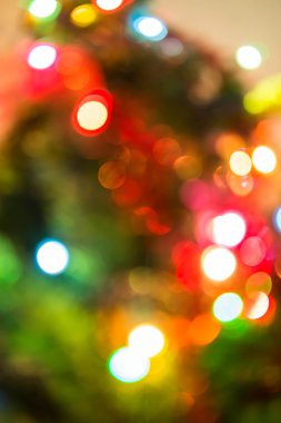 Odaklanmamış Noel ışıkları arka planı