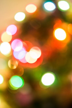 Odaklanmamış Noel ışıkları arka planı