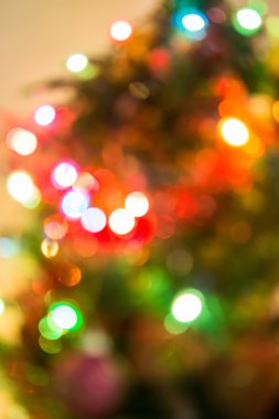 Odaklanmamış Noel ışıkları arka planı