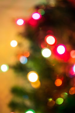 Odaklanmamış Noel ışıkları arka planı