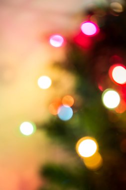 Odaklanmamış Noel ışıkları arka planı