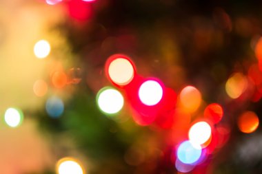 Odaklanmamış Noel ışıkları arka planı