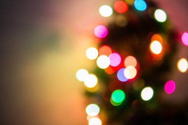 Odaklanmamış Noel ışıkları arka planı