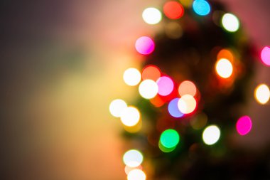 Odaklanmamış Noel ışıkları arka planı