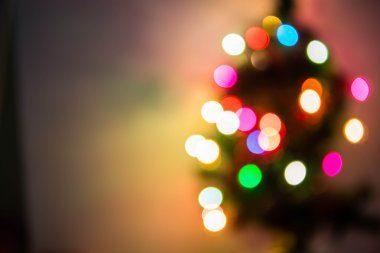 Odaklanmamış Noel ışıkları arka planı