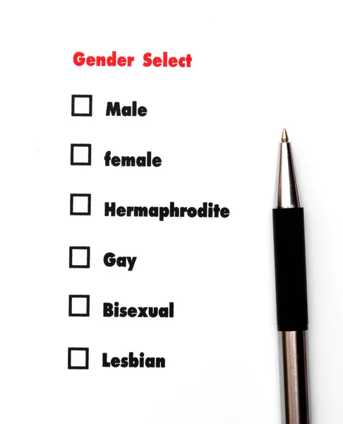 Gender Select Choice Sex Concept — Stock Photo, Image