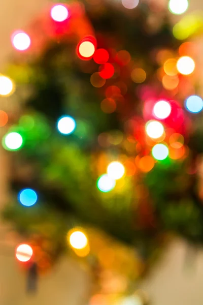 Defocused Kerstverlichting Achtergrond — Stockfoto