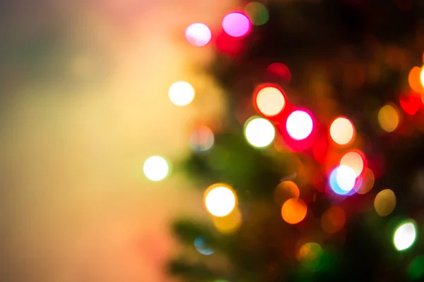 Rozostřené Vánoční Světla Pozadí — Stock fotografie