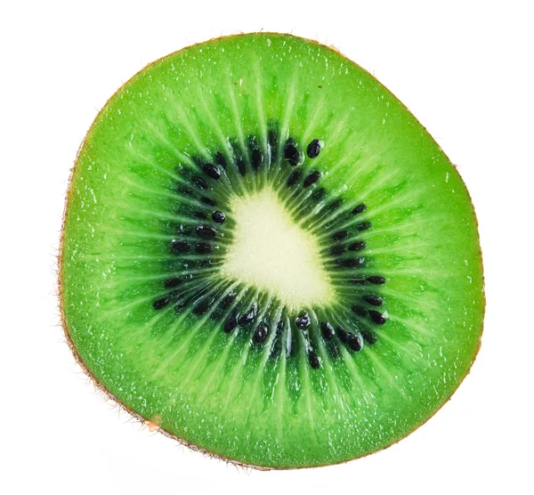 Segment Van Verse Kiwi Fruit Geïsoleerd — Stockfoto