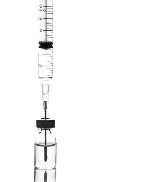 Syringe Vaccine Isolated — Stock Photo, Image