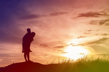 Baba ve oğul gelecek, siluet kavramı için arıyorsunuz
