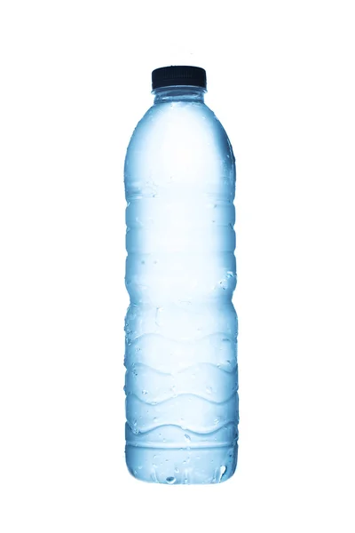 Botella Agua Plástico Aislado Blanco —  Fotos de Stock