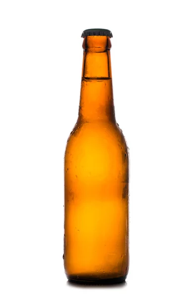 Garrafa Cerveja Está Bastante Vazia — Fotografia de Stock