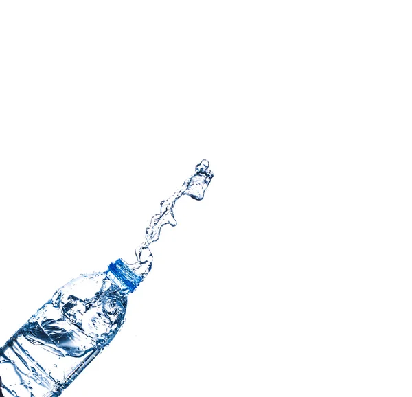 Water Splash Van Een Plastic Fles — Stockfoto