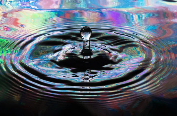 Klart Vatten Vattendroppe — Stockfoto