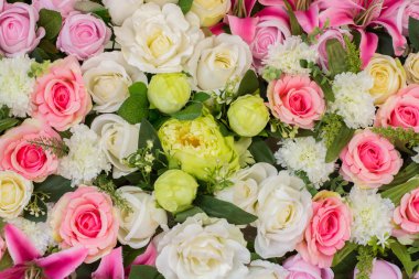 güzel düğün yapay çiçek arka plan