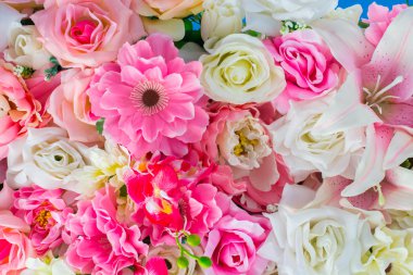 güzel düğün yapay çiçek arka plan