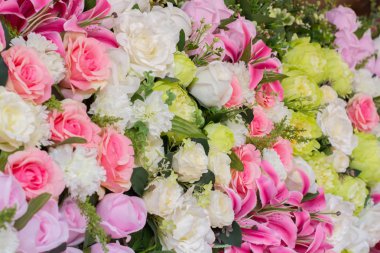 güzel düğün yapay çiçek arka plan