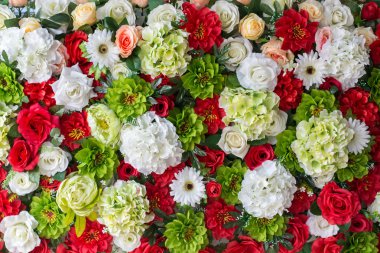 güzel düğün yapay çiçek arka plan