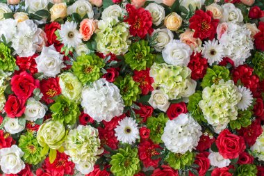 güzel düğün yapay çiçek arka plan